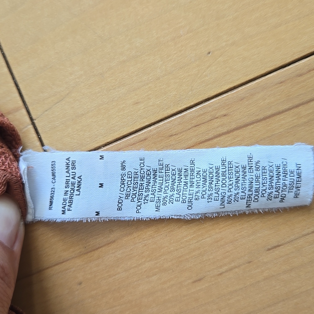 Nike Women's Dri-Fit High Neck Rust Colored Sports Bra - Picture 5 of 5